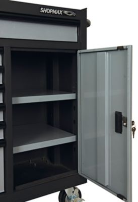 Image showing  52 in. 7-Drawer 1-Door Rolling Tool Cabinet