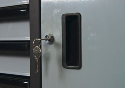 Image showing  52 in. 7-Drawer 1-Door Rolling Tool Cabinet