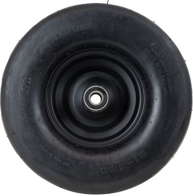 Image showing  11 x 6-5 4PR on 5 x 3 Solid Black Rim L&G Tire Assembly
