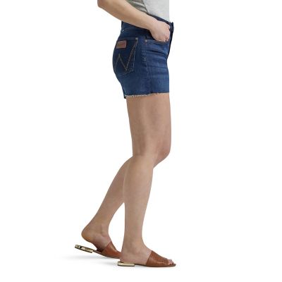 Image showing 2 th Wrangler Women's Slim Fit High-Rise Retro Bailey Cut-Off Shorts