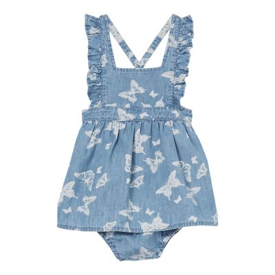 Wrangler Little Girl's Denim Pinafore Dress