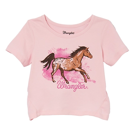 Wrangler Little Girl's Prancing Horse T-Shirt