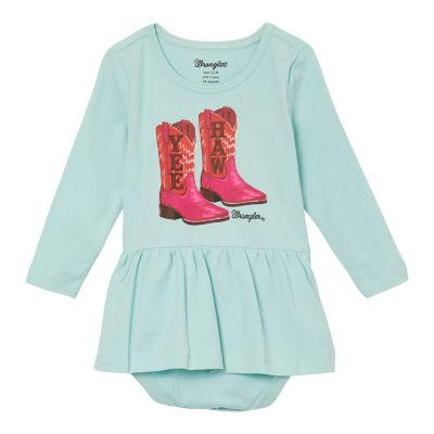 Wrangler Baby Girl's Western Long Sleeve Bodysuit