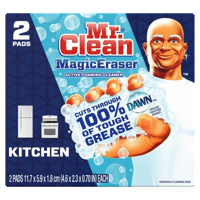Mr. Clean Magic Eraser Kitchen with Dawn, Cleaning Pads with Durafoam, 2 ct.