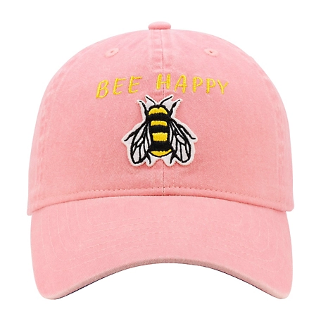 Infinity Headwear Pink Bee Happy Cap