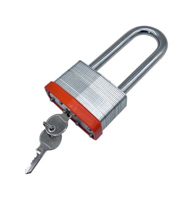 Hero Trailer Padlock with Orange Base, 3.75 in. Shackle and 2.5 in. Wide Base