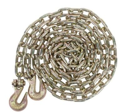 Hero 3/8 G70 Transport Chain with 2 Grab Hooks, 20 ft., MSUCHAIN38/20FT,