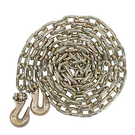 Hero 3/8 G70 Transport Chain with 2 Grab Hooks, 20 ft., MSUCHAIN38/20FT,