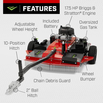 Image showing 4 th Earthquake Acreage 44 in. Tow-Behind Roughcut Mower