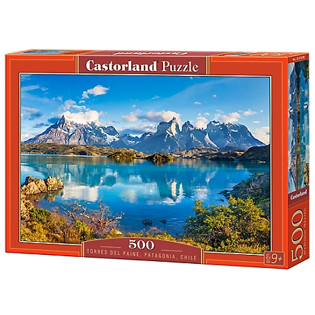 Castorland 500 pc. Jigsaw Puzzle, Torres Del Paine, Patagonia, Chile, B-53698