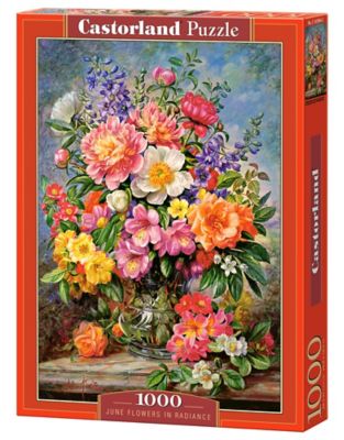 Castorland 1000 pc. Jigsaw Puzzle, June Flowers in Radiance, C-103904-2