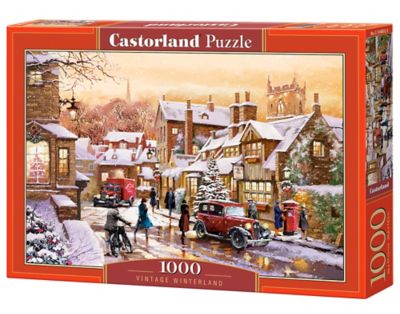 Castorland 1000 pc. Jigsaw Puzzle, Vintage Winterland, C-104802-2
