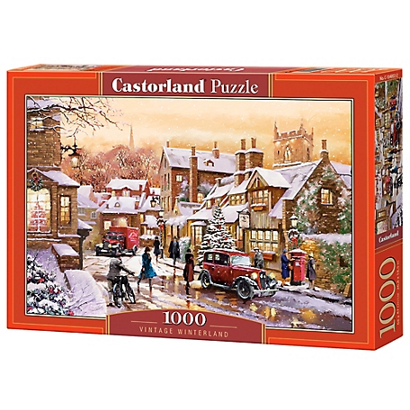 Castorland 1000 pc. Jigsaw Puzzle, Vintage Winterland, C-104802-2