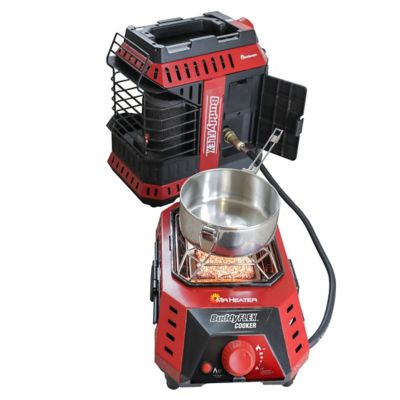 Mr. Heater Liquid Propane Buddy Flex Radiant Space Heater and Cooker, 15 sq. ft., 11,000 BTU