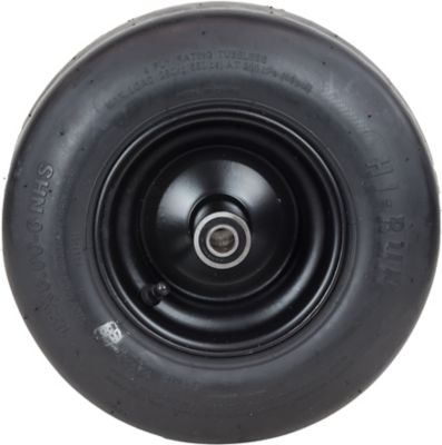 Image showing  L&G Tire Assembly, 12 x 6-6 4PR on 6 x 4.5 Solid Black Rim, ASB1213