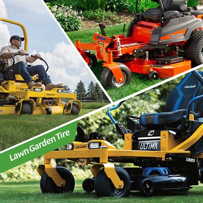 Image showing 6 th Hi-Run L&G Tire Assembly, 12 x 6-6 4PR on 6 x 4.5 Solid Black Rim, ASB1213