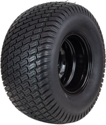 Hi-Run L&G Tire Assembly, 22 x 11-10 4PR on 10 x 7 4Lug Black Rim , ASB1215