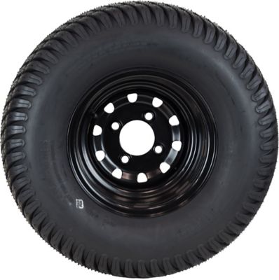 Image showing  22 x 11-10 4PR on 10 x 7 4-Lug Black Rim L&G Tire Assembly