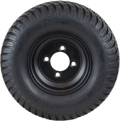 Image showing  L&G Tire Assembly, 18 x 9.50-8 4PR on 8 x 6.5 4Lug Black Rim, ASB1216