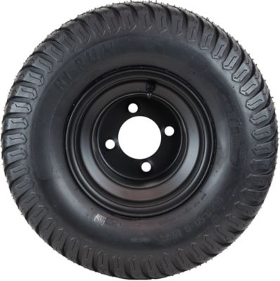 Image showing  L&G Tire Assembly, 18 x 9.50-8 4PR on 8 x 6.5 4Lug Black Rim, ASB1216