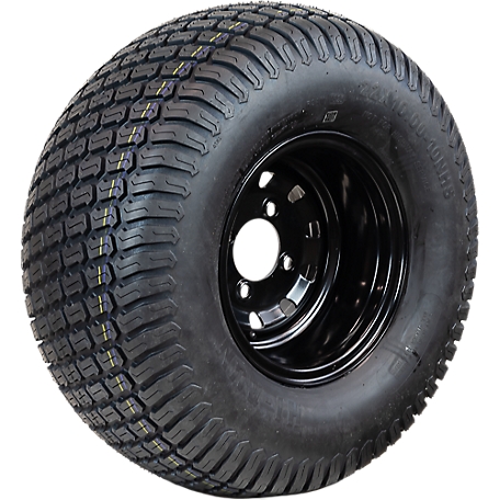 Hi-Run L&G Tire Assembly, 22 x 10-10 4PR on 10 x 7 4Lug Black Rim, ASB1217