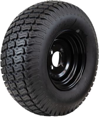 Hi-Run L&G Tire Assembly, 21 x 8.5-10 4PR on 10 x 6 4Lug Black Rim, ASB1219