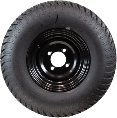 Image showing  21 x 8.5-10 4PR on 10 x 6 4-Lug Black Rim L&G Tire Assembly