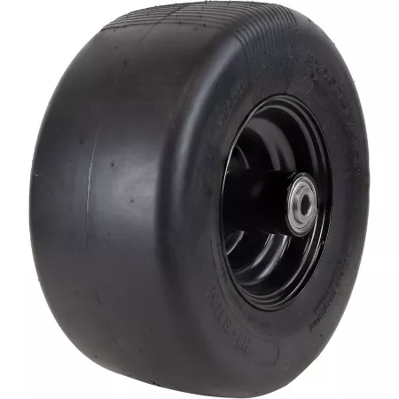 L&G Semi-Pneumatic Hi-Run 13 x 6.5-6 on 6 x 4.5 Solid Black Rim Tire Set Tractor & Automotive Paint