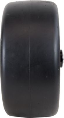 Image showing  13 x 6.5-6 on 6 x 4.5 Solid Black Rim Semi-Pneumatic L&G Tire Assembly