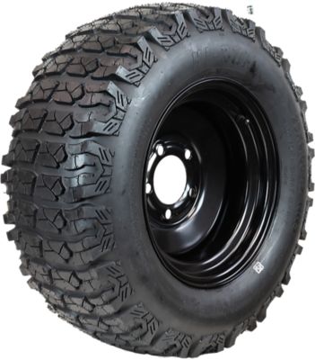 Hi-Run L&G Tire Assembly, 23 x 9-12 4PR on 12 x 7 5Lug Black Rim, ASB1223