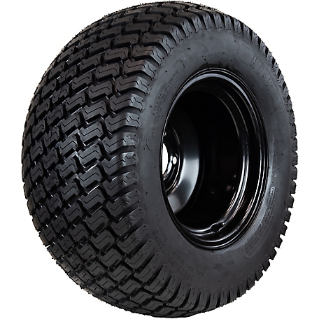 Hi-Run L&G Tire Assembly, 24 x 12-12 4PR on 12 x 8.5 5Lug Black Rim, ASB1225