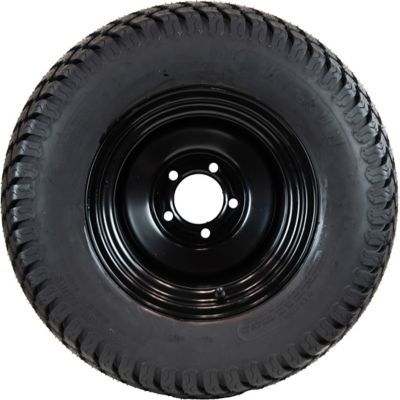 Image showing  24 x 12-12 4PR on 12 x 8.5 5-Lug Black Rim L&G Tire Assembly