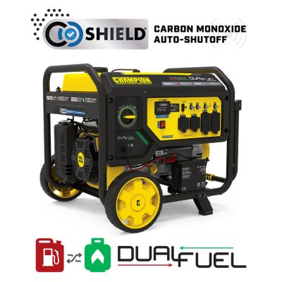 Champion Power Equipment 8500-Watt Dual Fuel Portable Generator with CO Shield Very good product for construction site
