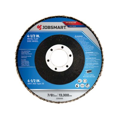 Image showing  4-1/2 in. x 7/8 in. Grit 60 Aluminum Oxide Flap Disc Set, 5-Pack