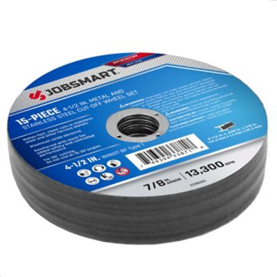 Mibro 4-1/2 in. x 0.045 in. x 7/8 in. Reinforced Cut-Off Blade Set for Metal, 15-Pack