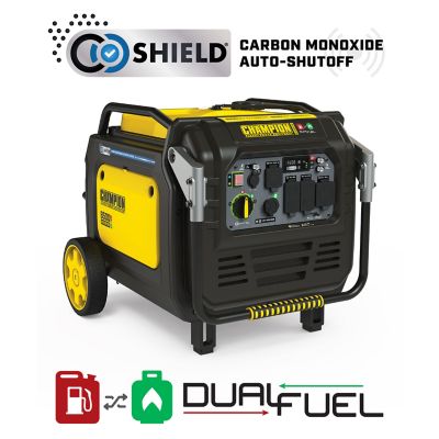 Champion Power Equipment 8500-Watt Electric Start Dual Fuel Inverter Generator with Quiet Technology and CO Shield