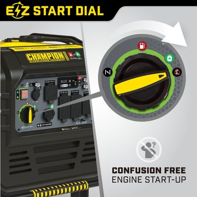 Image showing 5 th Champion Power Equipment 8,500/7,000-Watt Dual-Fuel Inverter Generator, Quiet Technology, CO Shield, Electric Start