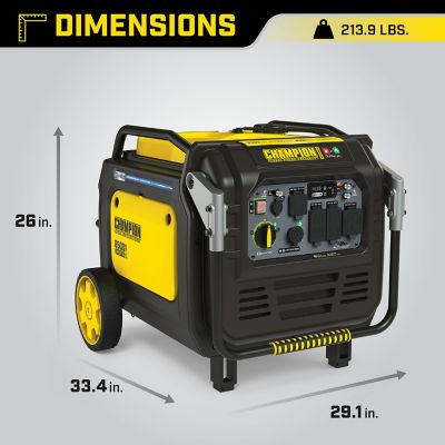 Image showing 7 th Champion Power Equipment 8,500/7,000-Watt Dual-Fuel Inverter Generator, Quiet Technology, CO Shield, Electric Start