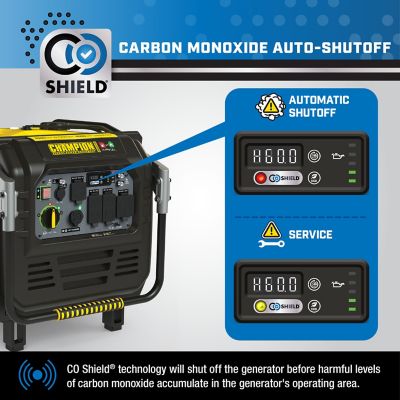 Image showing 8 th Champion Power Equipment 8,500/7,000-Watt Dual-Fuel Inverter Generator, Quiet Technology, CO Shield, Electric Start