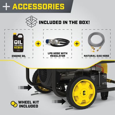 Image showing 5 th Champion Power Equipment 15,000/12,000-Watt Tri-Fuel Home Backup Portable Generator, Electric Start, CO Shield