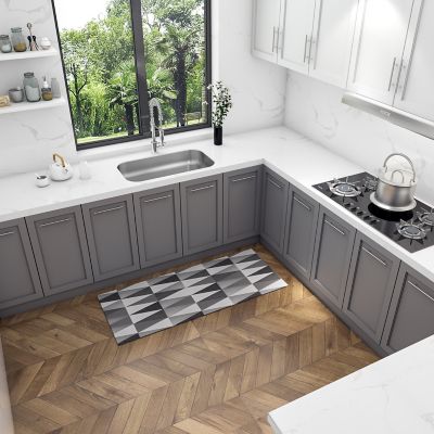 Image showing  Ada 30 in. Undermount Single Bowl 18 Gauge 304 Stainless Steel Kitchen Sink, MU3018S-ADAR