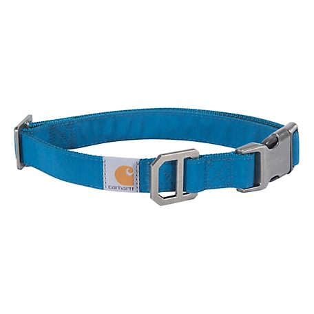 Carhartt Nylon Duck Dog Collar, Marine Blue, Medium