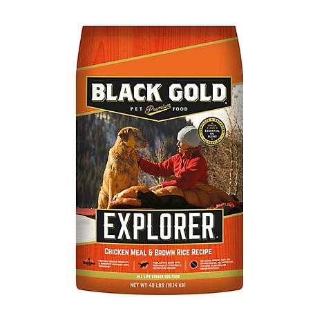 Black Gold Explorer Chicken Meal and Brown Rice Recipe Dry Dog Food, 40 lb. Bag