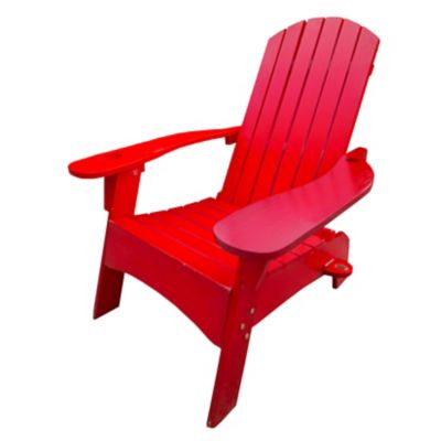 Upland Wood Adirondack Chair with Built-In Umbrella Hole