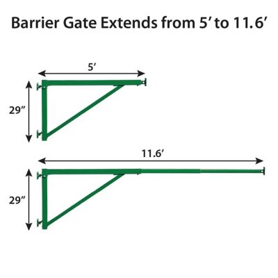 Image showing  11.6 ft. Collapsible Barrier Gate