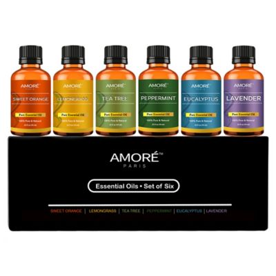 Image showing  6-Pack: Aromatherapy Pure Essential Oils For Diffuser, Humidifier, Massage, Skin & Hair Care Well-Being, Maui