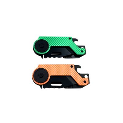 Image showing  1.7 in. 2 pc. Mini Tanto Neon Folding Knife