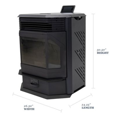 Image showing  2500 sq. ft. Elk Ridge Pellet Stove, 66 lb. Hopper Size, F500466