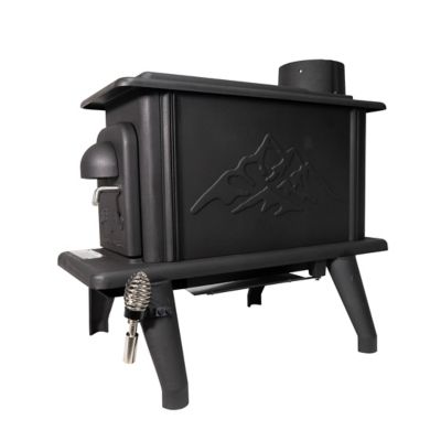 Cleveland Iron Works Wood-Burning Erie H090 Single Burn Rate Stove, 900 sq. ft., 25,000-45,000 BTU