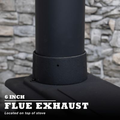 Image showing 5 th Cleveland Iron Works 900 sq. ft. Erie H090 Single Burn Rate Wood Stove, H090